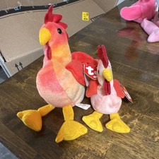 Ty Beanie Babies Strut the Rooster Plush Toy 1998 Style 4171  Teenie Beanie