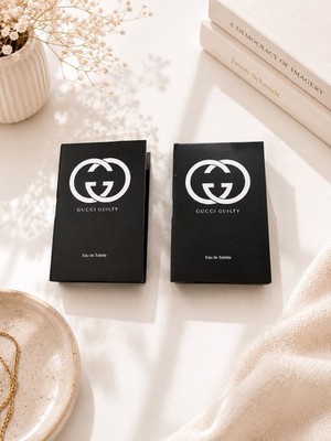 2 X Gucci Guilty Eau De Toilette Samples Perfume Spray Each New