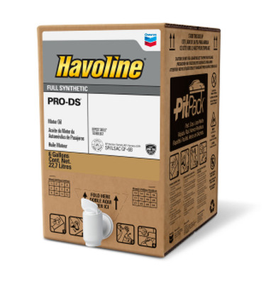 Chevron Havoline Pro DS 0W-40 Full Synthetic Motor Oil, 1 - 6 Gallon PitPack