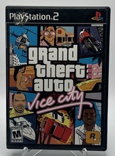Grand Theft Auto: Vice City (PlayStation 2, PS2 2002) Complete CIB Tested w/map
