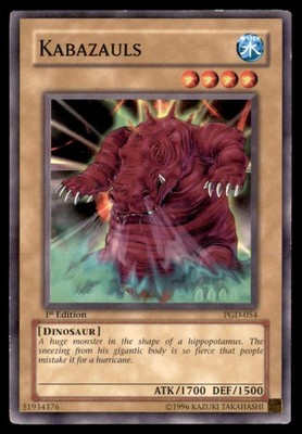 Yu Gi Oh! Kabazauls PGD 054 Pharaonic Guardian 1st Edition Regular
