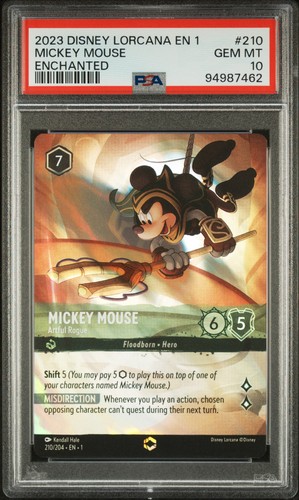 Mickey Mouse - Artful Rogue graded PSA 10 for sale on eBay