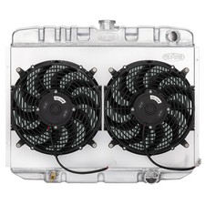 Cold Case Radiators Aluminum Radiator 24 With Fan And Shroud Small Block Mus...