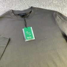 Emporio Armani Mens Major Brown Cotton T Shirt Travel Essential Size Large NWT