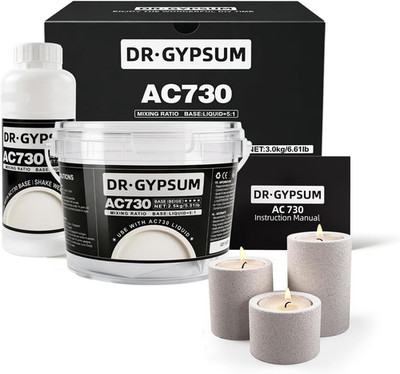 Casting Powder, Fast-Curing,Water-Activated Material for DIY Crafts, Two-Part Po