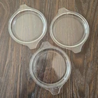 Lot 6 Vintage Pyrex 470-C Replacement Clear Glass Casserole Lid