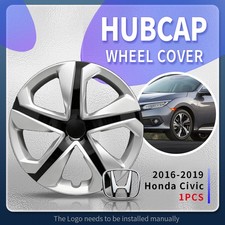 1pc Hubcap Fits 16-19 Honda Civic 16 Wheel Cover Tiresteel Rim 55099 New