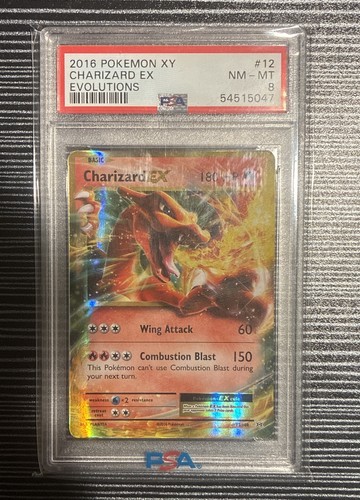 Charizard-EX graded PSA 8 for sale on eBay