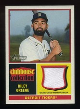 2025 Topps Heritage Baseball Clubhouse Collection Riley Greene CCR-RG
