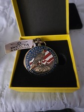 Invicta Vintage Americana Pocket Watch - 47mm, Bronze 49008 NEW