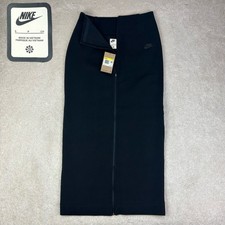 New Nike Tech Fleece Slim Fit Maxi Skirt Black Women  s Size Small HJ0918-010