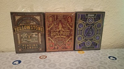 Theory 11 Playing Cards (Yellow Stone, Avengers, Harry Potter (Lot Of 3)New