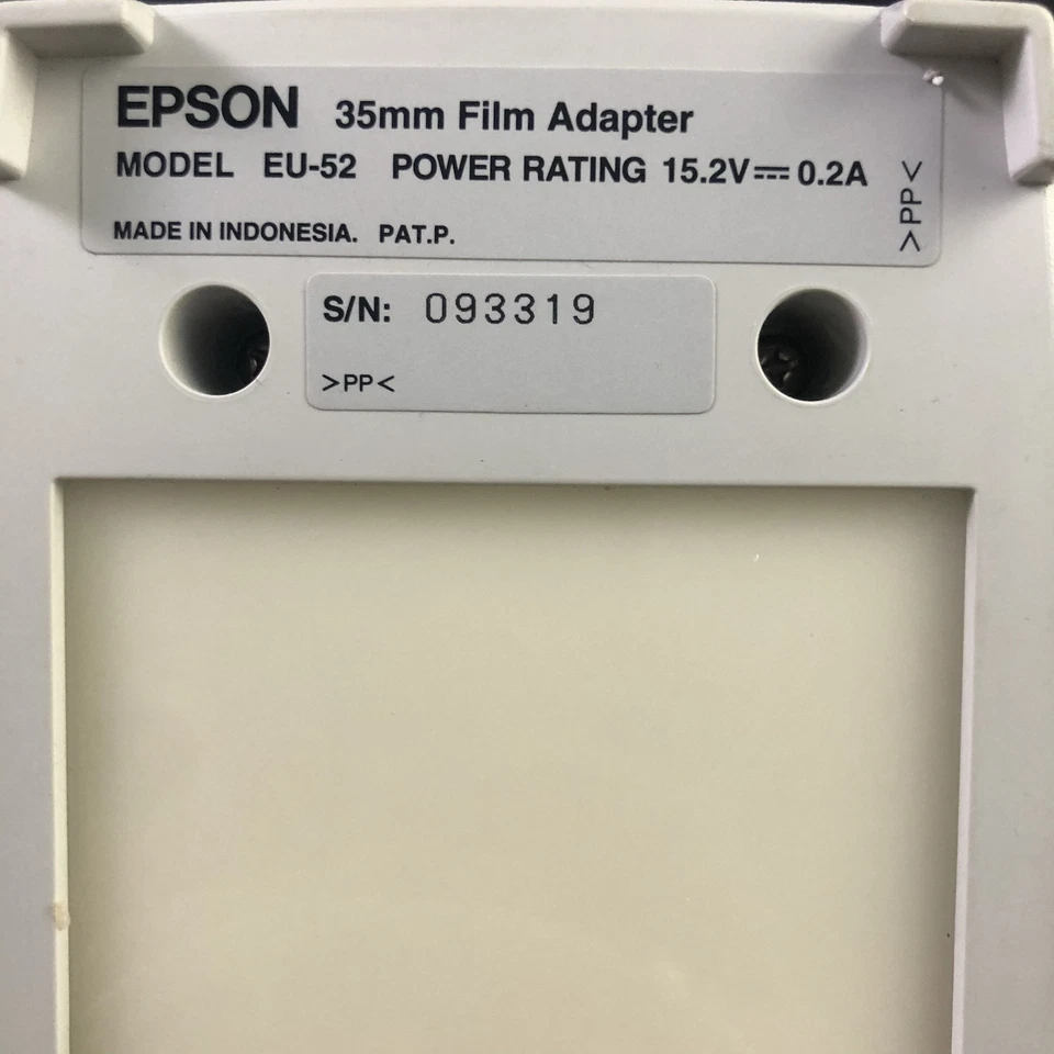 ADAPTADOR DE PELÍCULA EPSON 35mm MODELO EU-52 para escáner CAMA PLANA PERFECTA VI04 Foto 3 de 3