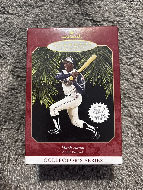 1997 Hank Aaron At the Ballpark Hallmark Keepsake Ornament - New in Box