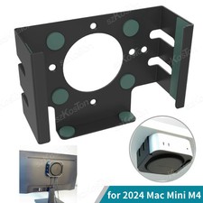 Metal Mount Holder for 2024 Mac Mini M4 /M4 Pro Storage Bracket Under Desk Stand