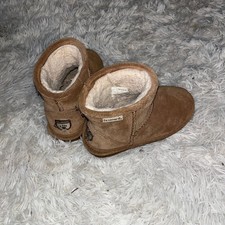 Bearpaw Toddler Emma Suede Sheepskin Lined Winter Boots Hickory