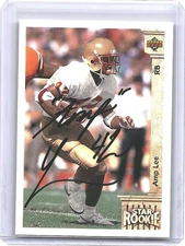1992 Amp Lee Upper Deck Star Rookie In Person Signed Auto RC 49ers Eagles FSU
