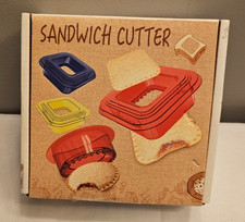 5 Piezas - Molde para Sandwichera para Pan - Sellador Cortador Indestructible para Niños CUADRADO