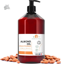 Organic Almond Oil, Cold Extracted, Pure, Natural. Massage Oil