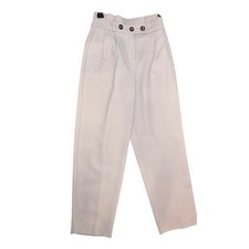 Topshop Beige Trouser Button fly Pants Size 4