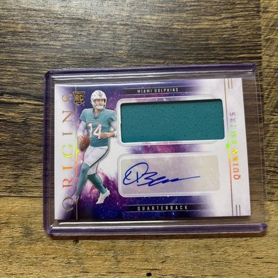 2025 Origins Quinn Ewers RC Auto Rookie Jumbo Patch Autographs RPA Dolphins