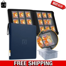 Elegant 9-Pocket Toploader Binder - Ideal for Card Collectors, Long-Term Safety
