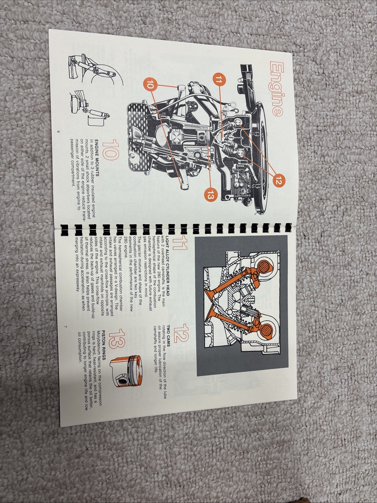 Vintage Mercedes-Benz,  280  And 280 Coupe Dimension’73 brochure