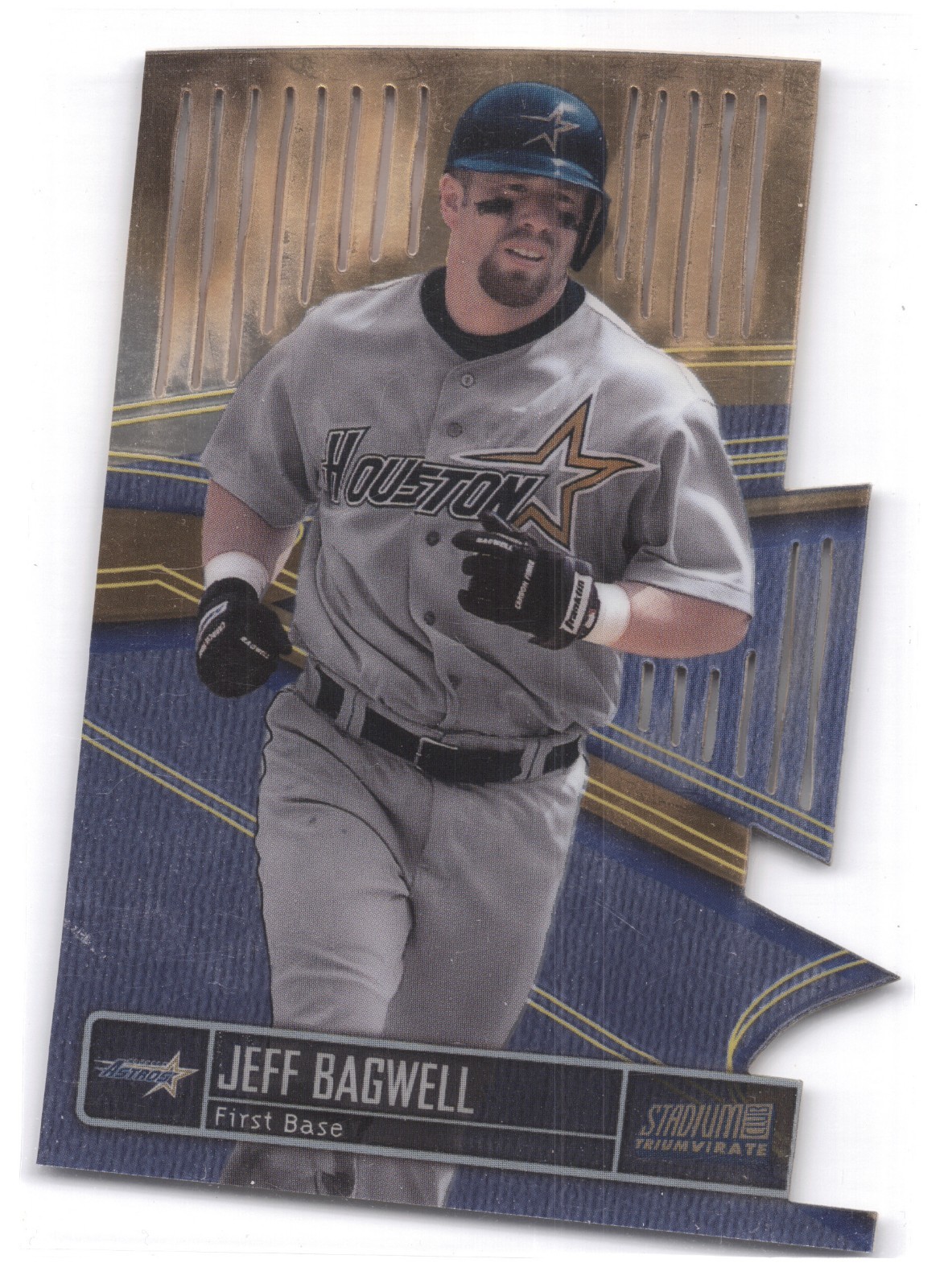 Jeff Bagwell #T6A 1999 Stadium Club Baseball Triumvirate Luminous