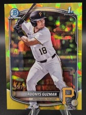 Adonys Guzman 1st /75 2025 Bowman Draft Sapphire Chrome Yellow Refractor