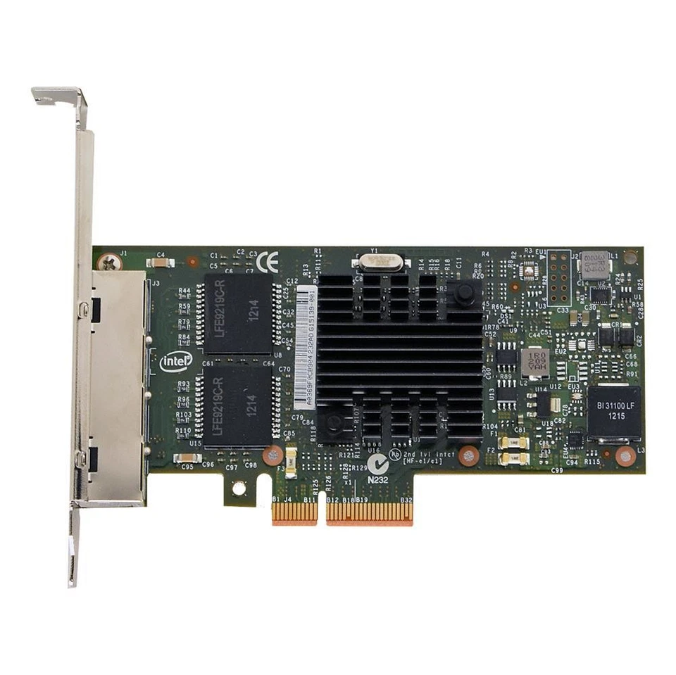 Dell I350-T4 4-Port PCIe x4 Gigabit Ethernet Network Adapter 00NWK2 0X8DHT FP - Bild 2 von 3