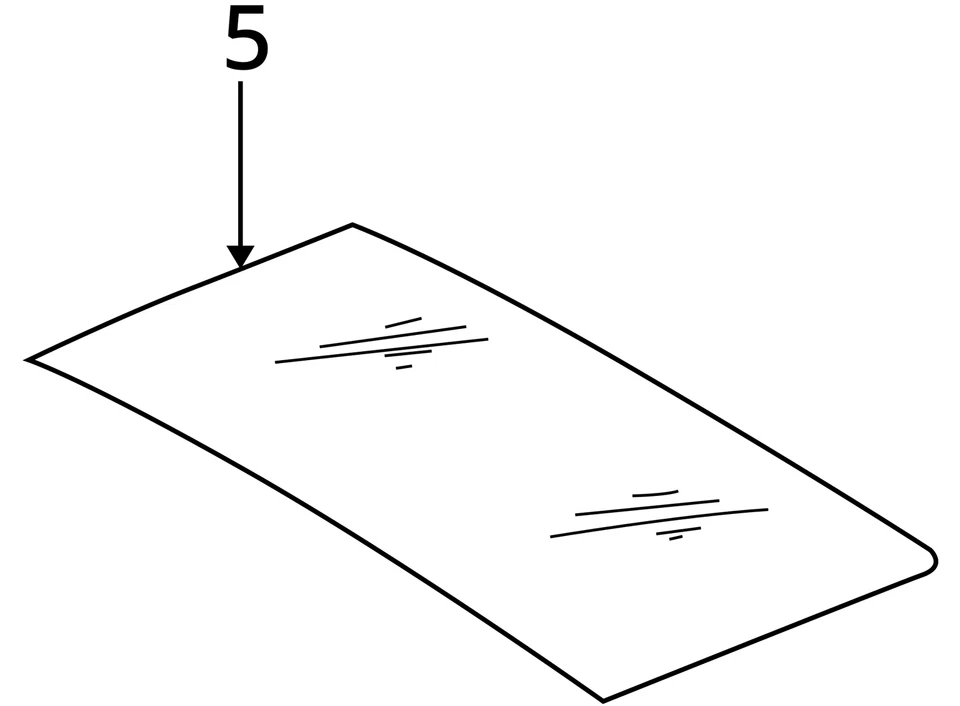 Jeep Grand Cherokee 1999-2004 techo corredizo conjunto de vidrio 55135858AB fabricante original Foto 4 de 4