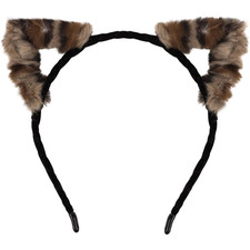 Cheetah Ears Headband Cute Leopard Ears Headband for Women Girls Leopard Brown