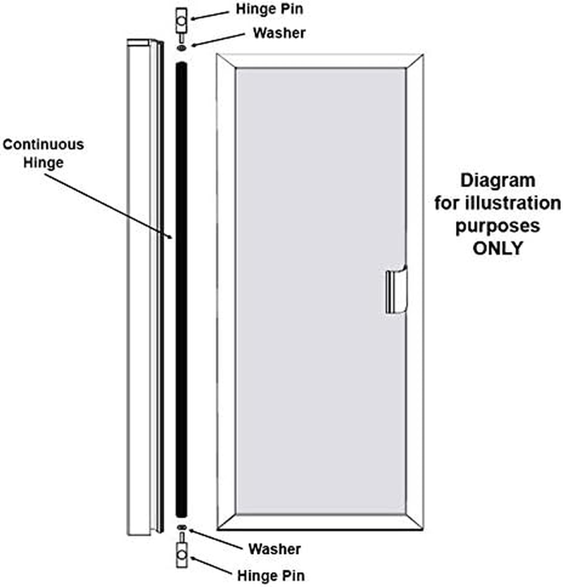 Gordon Glass® Shower Door Stainless Steel Hinge Pin 5/16" Dia. and