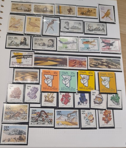 South West Africa stamps on 14 pages 1950s - 1990s Approx 550 different Used/UM - Picture 20 of 24
