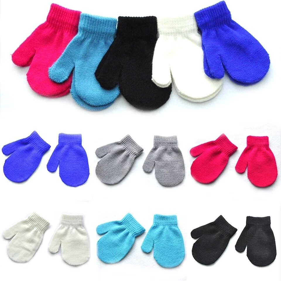 Baby Mädchen Jungen Winter Warme Handschuhe Kleinkinder Kinder Warm Kinting Fäustling