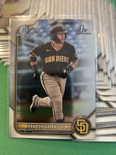 2022 Bowman Chrome BRANDON VALENZUELA RC 1st Bowman San Diego Padres Lot 8