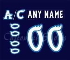 Manitoba Moose Customized Number Kit For 2015-Present Road Navy Uniform