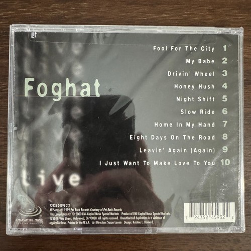 FOGHAT - LIVE (CD) 2000!!! RARE!!! ROGER EARL + BRYAN BASSETT + SCOTT HOLT - Imagen 2 de 2