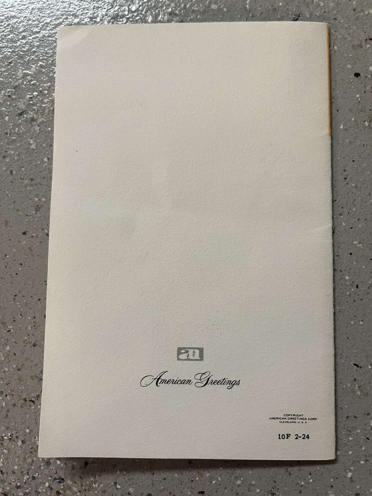 VTG Paper “For You On Father’s Day” Card American Greetings Corp