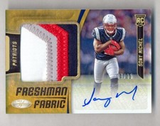 SONY MICHEL 2018 PANINI CERTIFIED GOLD 4 COLOR  PATCH AUTO RC #4/25 PATRIOTS