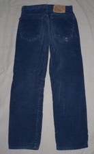VTG 70S PLAIN POCKETS CORDUROY BOYS KIDS JEANS PANTS SZ 10 24X22 USA JC PENNEY'S
