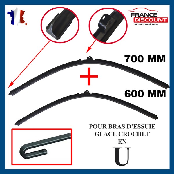 Flache Scheibenwischer Vorne 700 + 600 Mm FüR VW Sharan (7M8, 7M9, 7M6)-image