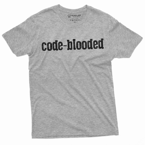 Programmer funny T-shirt code-blooded coding software engineer developer tee - 第 1/8 張圖片