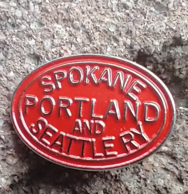 Spokane Portland Seattle Railway Eisenbahn Eisenbahn Straße Zug Hutnadel Krawattennadel Revers