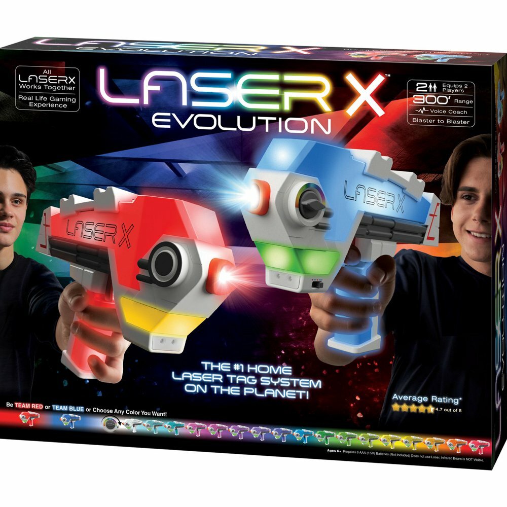 Laser X Evolution B2 Blaster 2-Player Laser Tag Set - 300ft Range