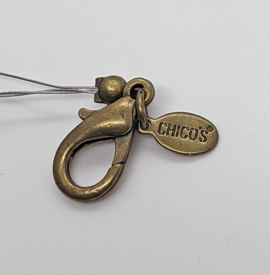 Gargantilha CHICO'S Multistrand verde frisado ilusão colar anos 90 Y2K Dark Academia - Imagem 4 de 4