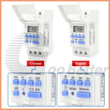 Programmable Digital Time Relay Timer Switch 24hr 7Day Control 35mm DIN Rail