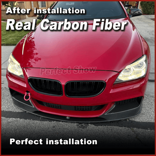 Carbon Frontlippe Ansatz Schwert Spoiler für BMW 6er F06 F12 F13 M-Paket 640i - Picture 2 of 9