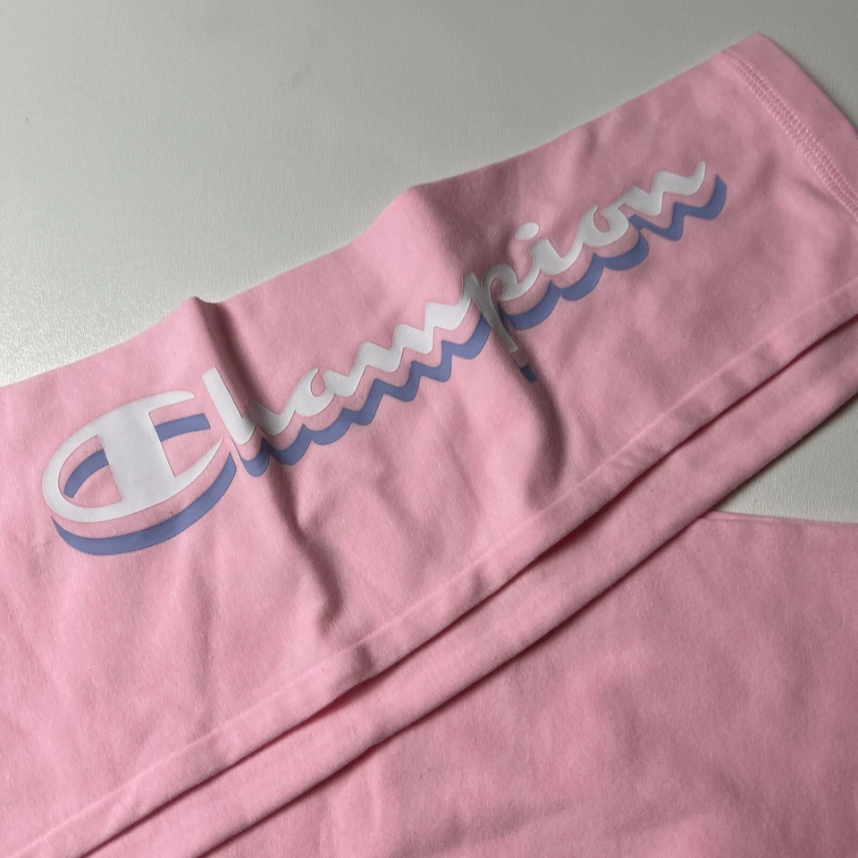 Pantalones de chándal/legging rosa caramelo Champion para niñas jóvenes talla grande nuevos con etiquetas Foto 3 de 4
