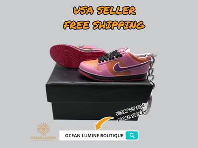 SB Dunk Low 3D Mini Sneaker Keychain, Basketball Sneaker Collectible Box Options